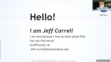 SF21VEU - 20  imnurnet - Exploiting Your IPv4 Network with IPv6 (Jeff Carrell)