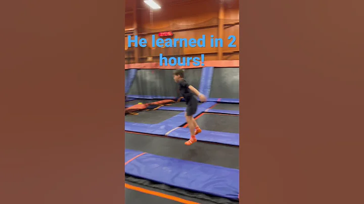 Round off backflip! #tricks #trampoline #shorts