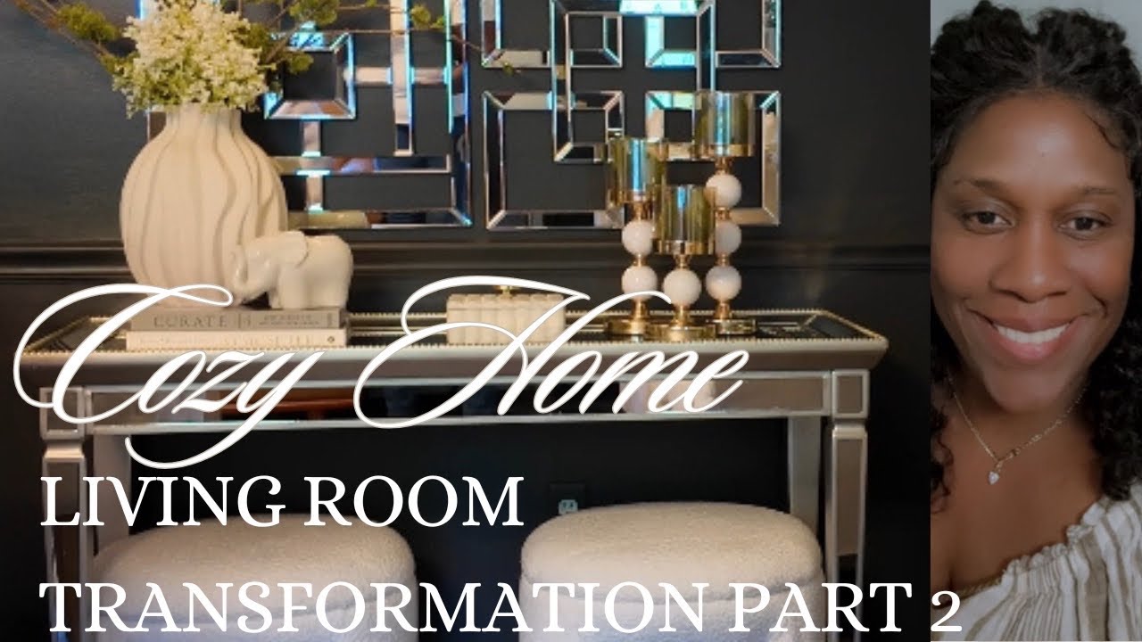 "SMALL LIVING ROOM | BIG IMPACT |ACCENT WALL MAKEOVER + STYLING TIPS"