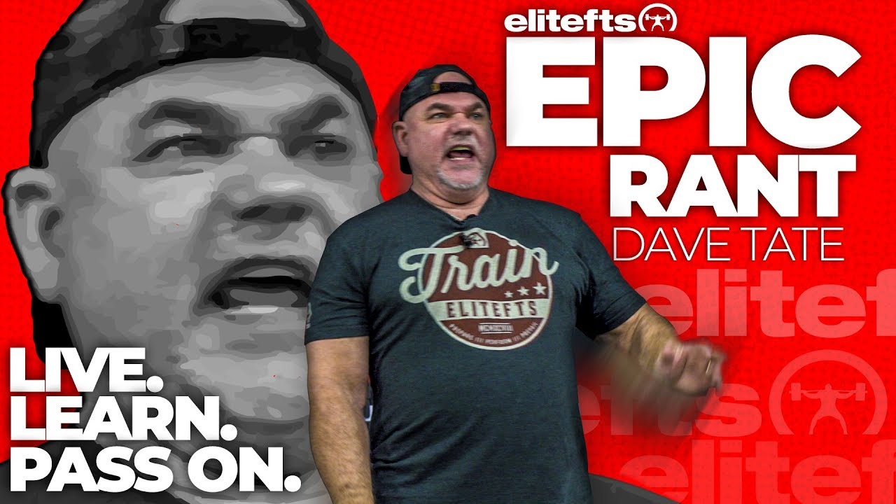 Dave Tate Epic Rant at LTTX | elitefts.com