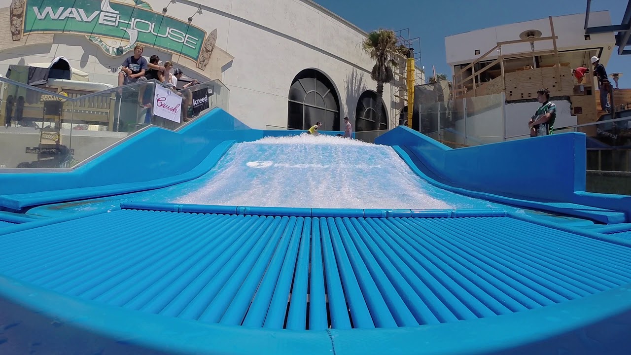 Juniors bodyboard at Wave House San Diego FlowRider Surf Barrel Machine