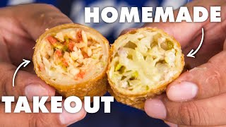 Perfect Egg Rolls: Homemade vs Takeout | Taking On Takeout | Bon Appétit