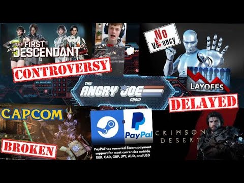 AJS News – First Descendant Uses AI Look-Alikes, Monster Hunter Issues, Steam Loses Paypal?!