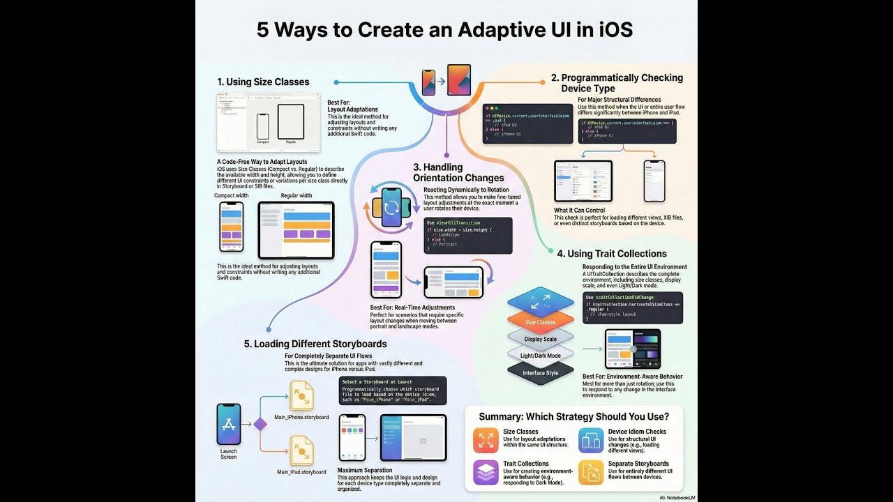📱 Conditional UI Loading in iOS: Adapting to Device Type & Orientation | Hin