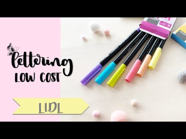LETTERING LOW COST - LIDL - Rotuladores punta pincel, rotuladores de lettering - Vimarsana News