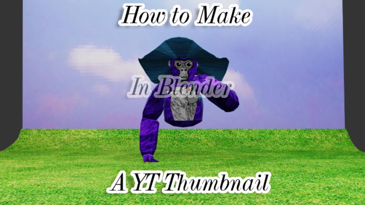 How to make a GTag thumbnail In Blender - YouTube