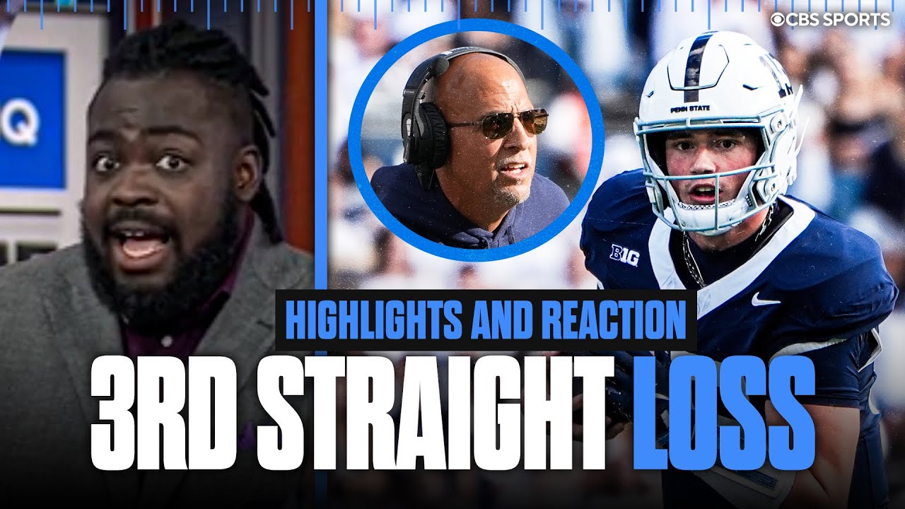 Penn State drops third straight as Drew Allar suffers season-ending injury | Recap & Highlights
