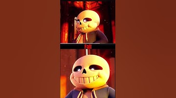 To the bone original vs fall #undertale #sans