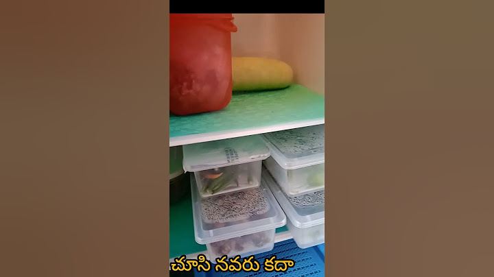 మా middle class fridge organise