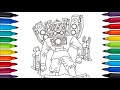 Skibidi Toilet - TITAN SPEAKERMAN BOSS Coloring Pages | How to Color Titan Speakerman | NCS #444