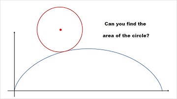 Super Hard Cycloidal Maths Problem - Find the Area of the Circle
