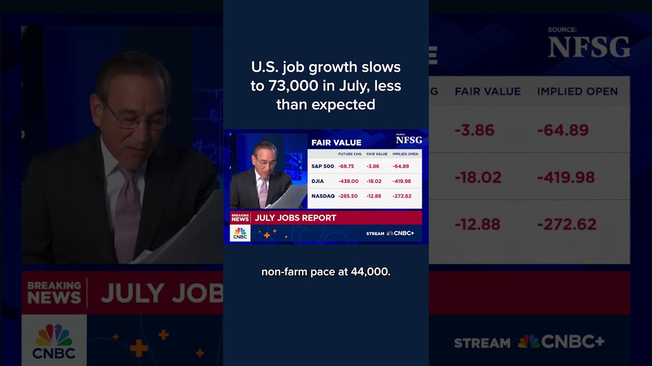 U S Job Growth Slows To 73 000 In July Less Than Expected