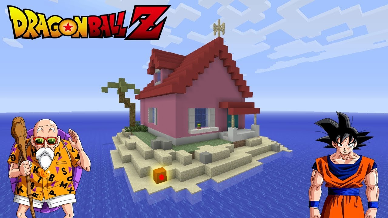 Minecraft Tutorial How To Make Kame House Dragonball Z House.