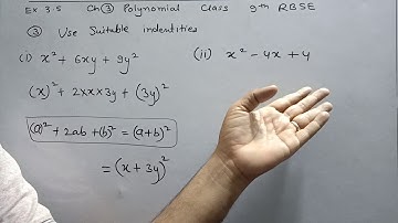 Part 1 Exercise 3.5 | Chapter 3 Polynomials | Class 9 Maths RBSE || Mann Ki Ganit