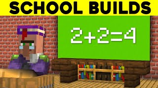 Minecraft: 15  SCHOOL Build Hacks & Ideas!