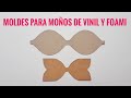 Como hacer Moldes para Moños de Vinil, Foami y Fieltro | Hair Bow Templates | Gabaritos para Laços