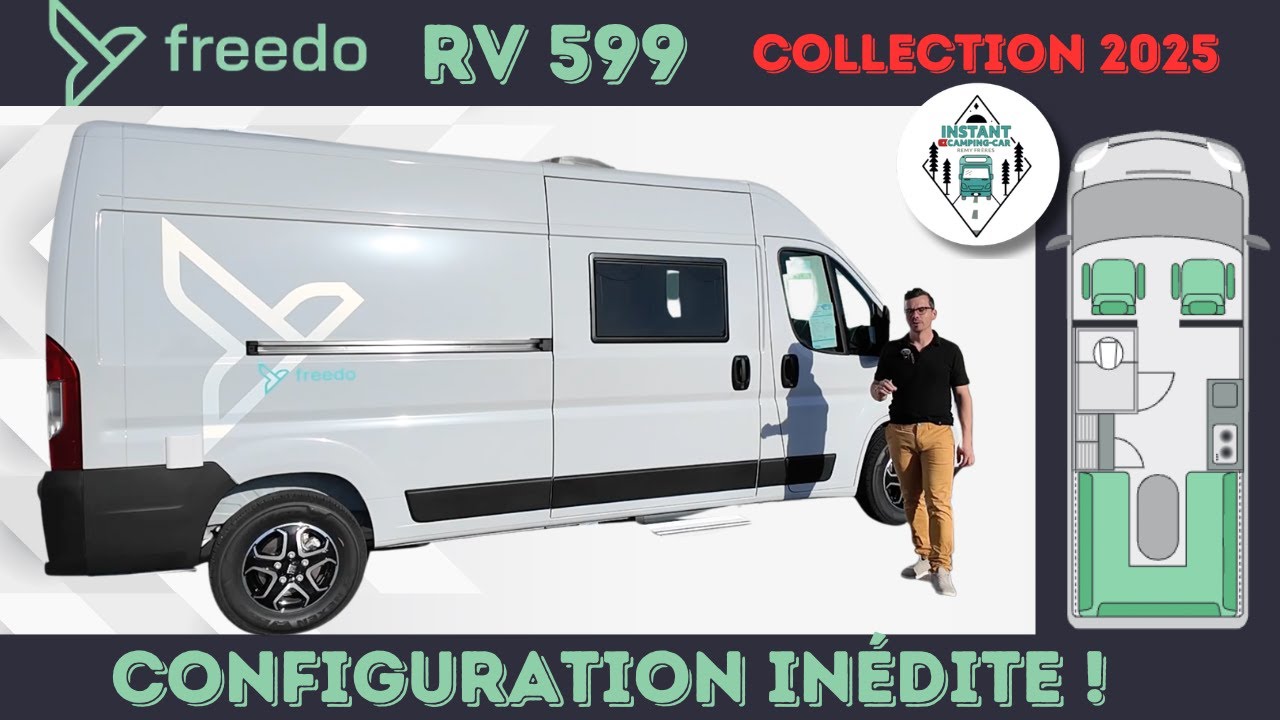 EXCLUSIVITÉ en France ! Présentation du fourgon Freedo RV 599 collection 2025 avec son salon XXXLLLL