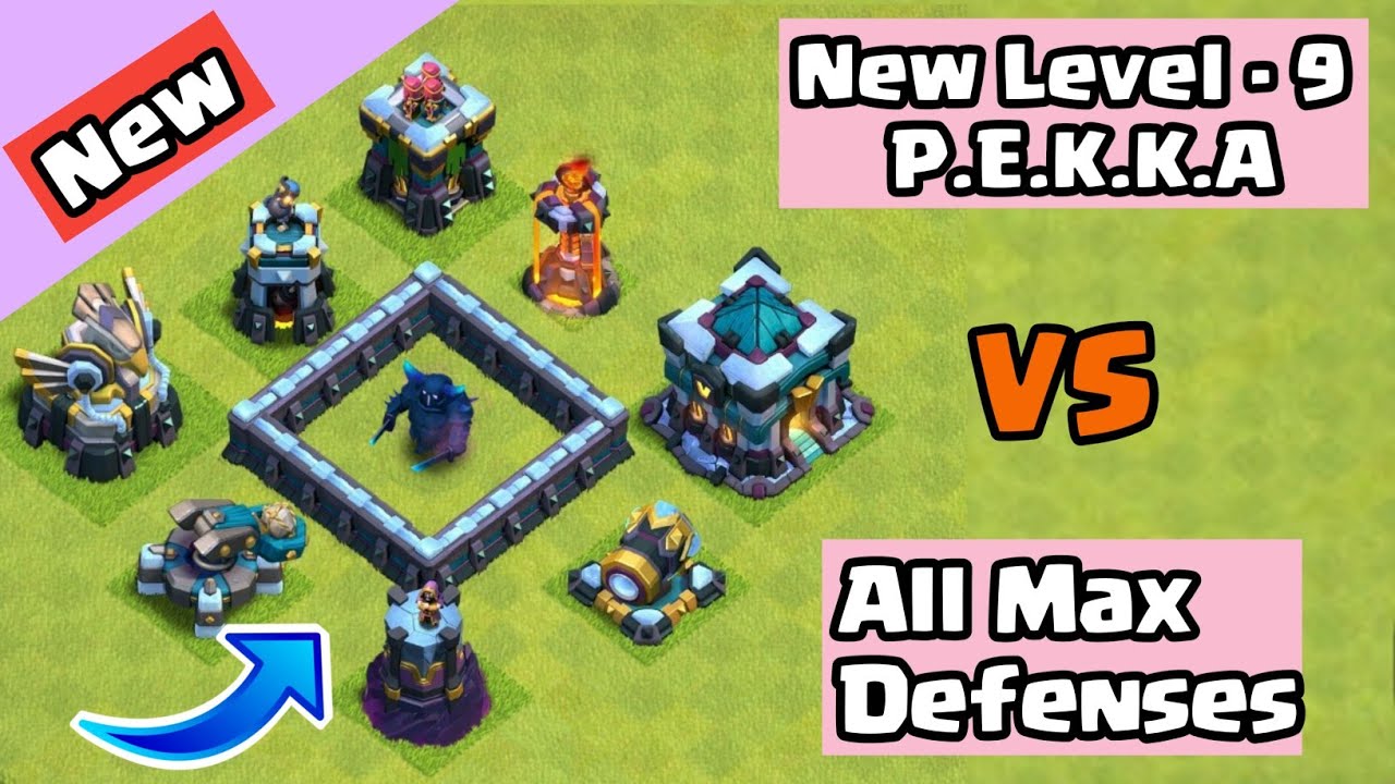 New level 9 Pekka Vs Every defense Clash of clans | Pekka vs all defense Clash of clans