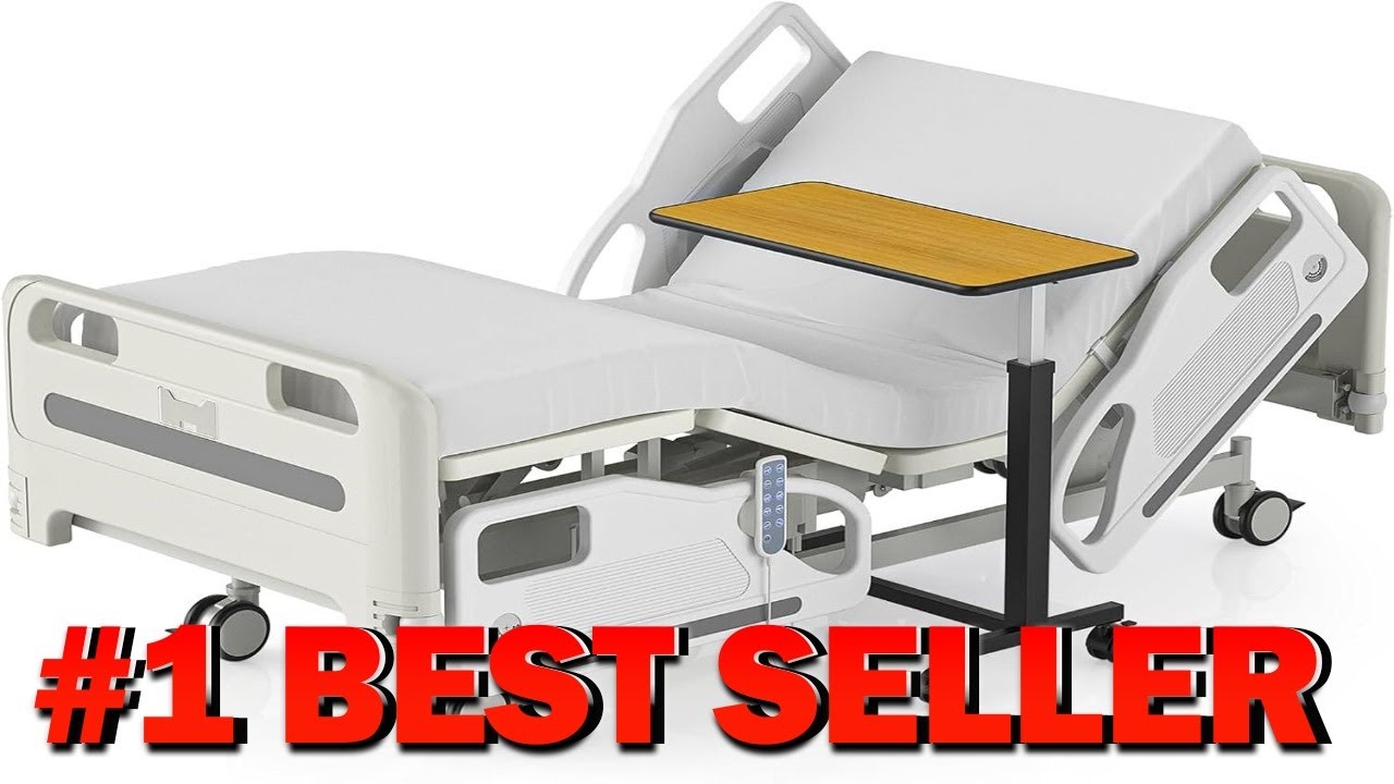 Premium Hospital Bed 5 Function Full Electric Medical Beds 4.7" Foam - B0DTFDT6CP