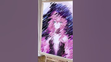 Dùng 10.000 cuộn băng dán đầy màu để cứu một bức tranh 🎨 #shorts #lamdep #xuhuong #viral #giovamay