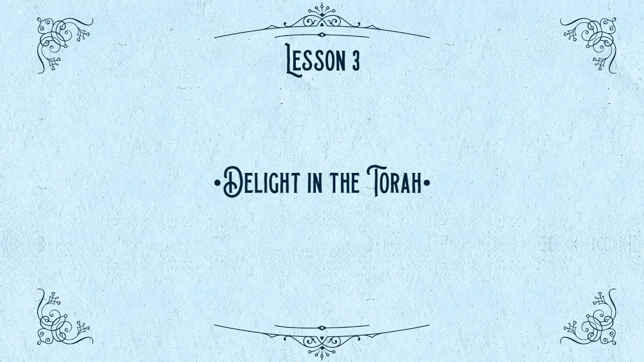 Musing On God's Music l Delight in the Torah