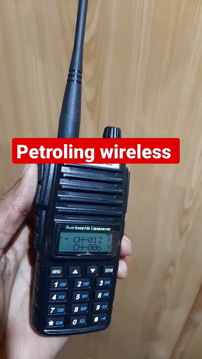 police petroling wireless call