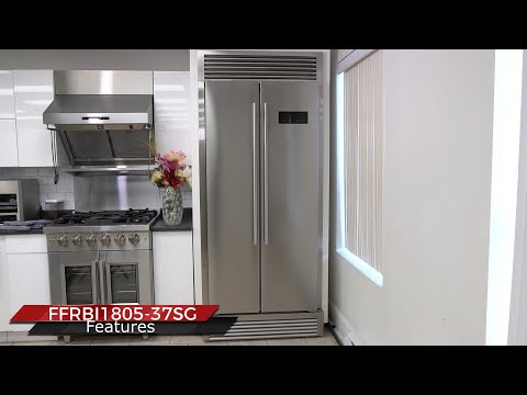 Forno FFRBI1805-37SG 37 Salerno Side-By-Side Refrigerator