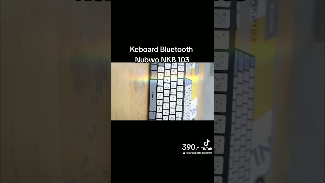 Keyboard Bluetooth Nubwo NBK 103 ราคา 390.- 