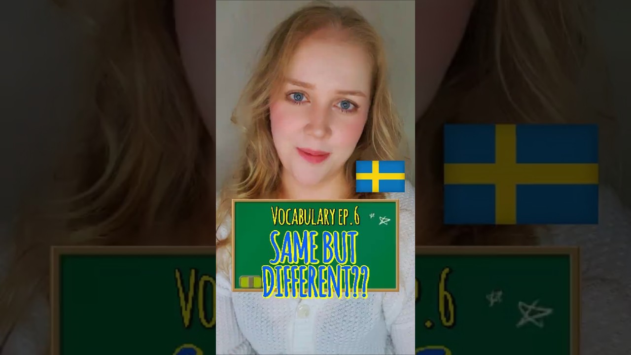 Same but Different? 🤔 Learn 5 Swedish Words with Two Meanings | Swedish Vocabulary