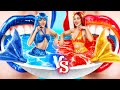 Hot vs Cold Mermaids! We Build Secret Rooms for Mermaids! Girl on Fire vs Icy Girl