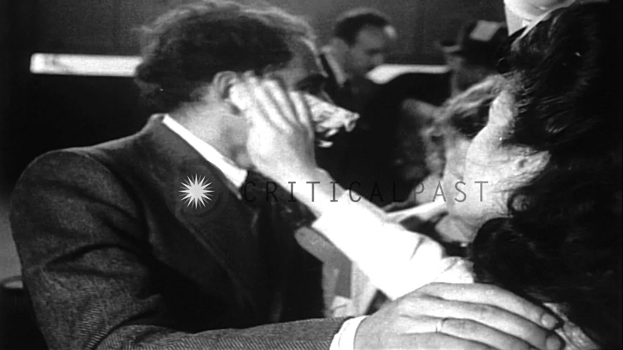 Documentary titled Victims of Nazi Rule Welcomed depicting arrival of WWII Europe...HD Stock Footage