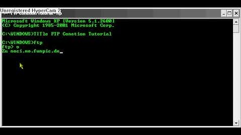 Conct to an FTP Server using CMD