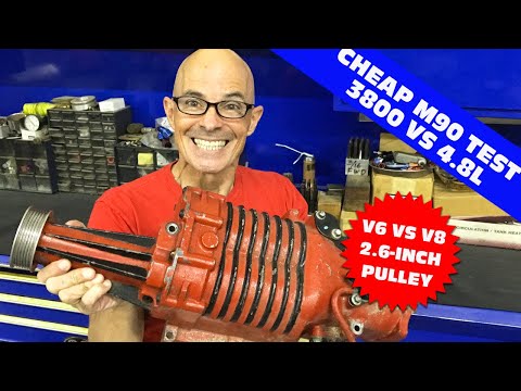 3.8L V6 VS 4.8L V8 CHEAP M90 BLOWER TEST. WHAT HAPPENS WHEN YOU RUN THE SAME BLOWER ON BOTH MOTORS?