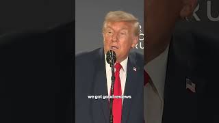 Trump jokes 'sometimes you need a dictator' during Davos business leader reception #shorts