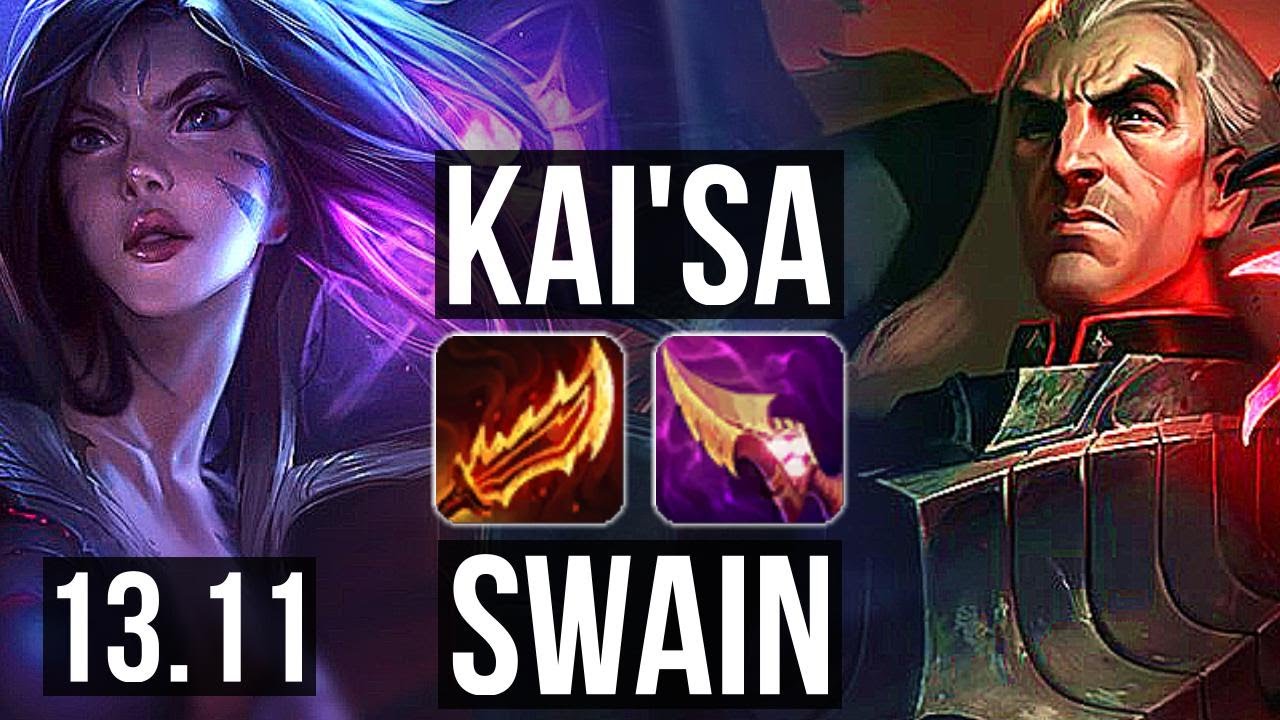 KAI'SA & Nautilus vs SWAIN & Zac (ADC) 2.6M mastery, 1100+ games, 11