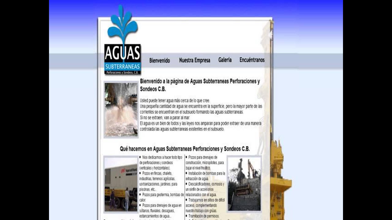 Aguas subterraneas Perforaciones Alicante
