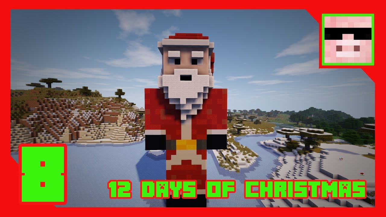⁣SANTA - Minecraft 12 Days of Christmas Day 8