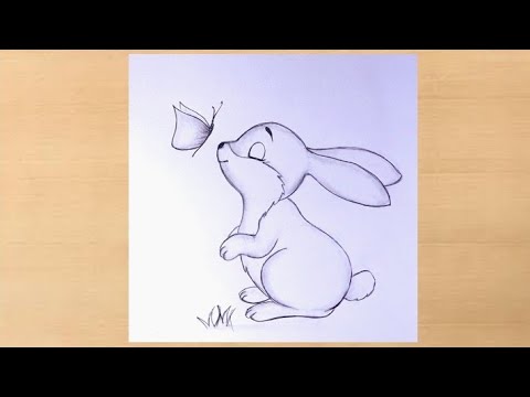 Rabbit Outline Sketch Vector Bunny for Coloring Stock Vector   Illustration of drawn character 279379414