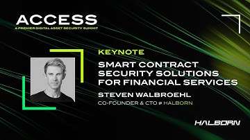 Access 2023 x NYSE | Session 8: Smart Contract Security Solutions for Financial Services
