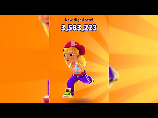 Score (x38-) in 25:06.217 by Natcat - Subway Surfers - Speedrun