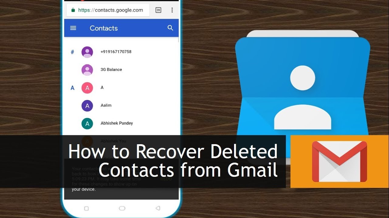 How To Recover Deleted Contacts From Gmail YouTube
