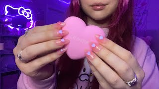 ASMR Gentle Tapping + Scratching On Makeup Products  (no talking)