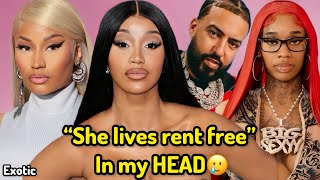 Cardib DENIES obsession with Nicki Minaj⁉️Nicki gets her flowers🤏🏽Sexy red PROBLEMATIC & more👀🫖