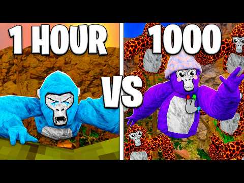 1 Hour VS 1000 HOURS in Gorilla Tag