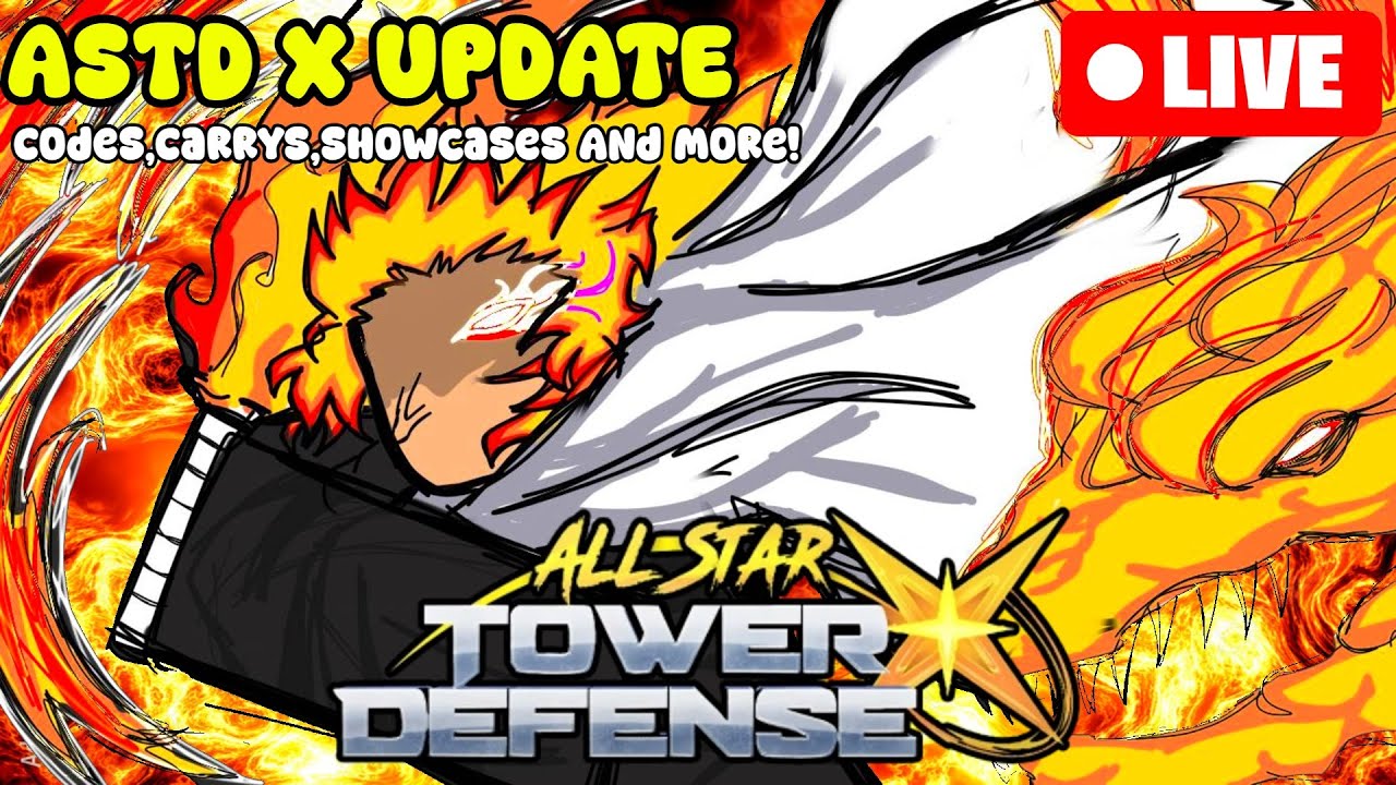 🔴LIVE! ASTD X UPDATE 1 [TRIAL 2] Helping Viewers + Codes Showcases + More (All Star Tower Defense)