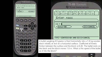 Physics Solver | What speed as Projectile Hits Block