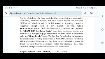 KEAM 2025 ll Memo Clearing - One more Chance