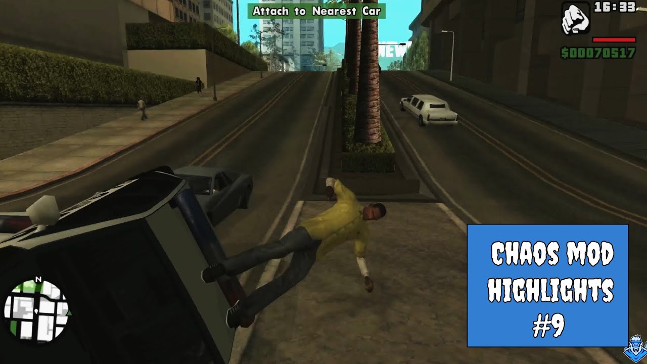 GTA San Andreas Chaos mod - Fails and Funny Moments #9 - YouTube