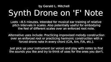 F Synth Drone for Ear Training & Improve Practice