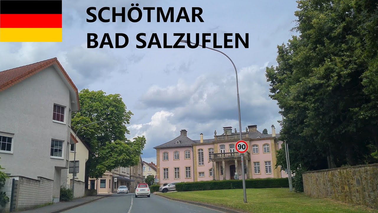 4K Driving through Bad Salzuflen Schötmar Kreis Lippe Detmold Region 4K